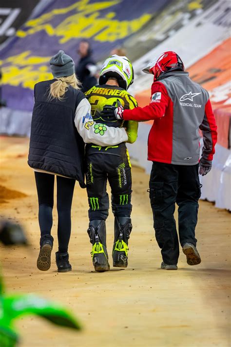 Really feel for the kid, hasnt caught a break and didnt even make it to the first turn this season. . Austin forkner injury